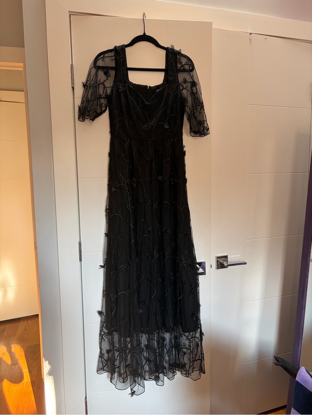 DISTURBIA Embroidered Vines Dress